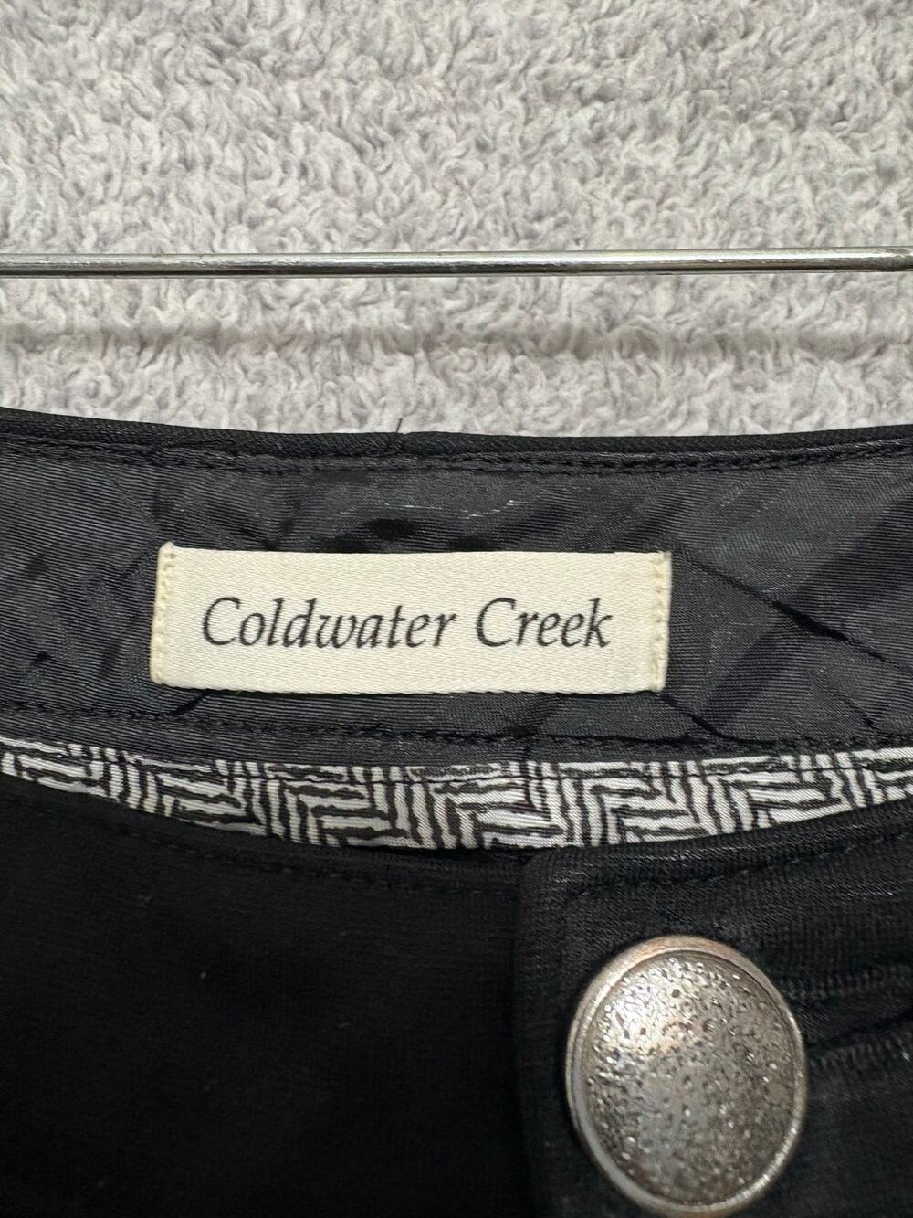 Coldwater Creek Black Stretch Wide Leg Dress Pants 14